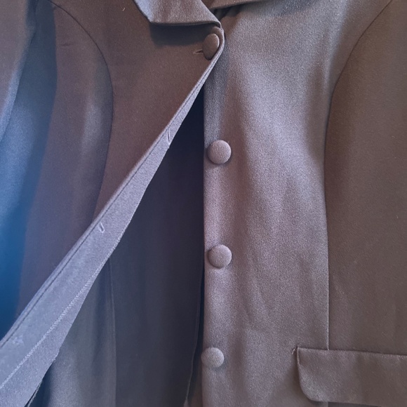 Main Street Classics Women Color Navy Blazer Size 2XL 4 Buttons - Picture 6 of 9